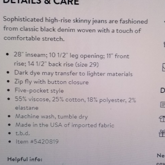 AG skinny high rise jeans - Picture 8 of 8